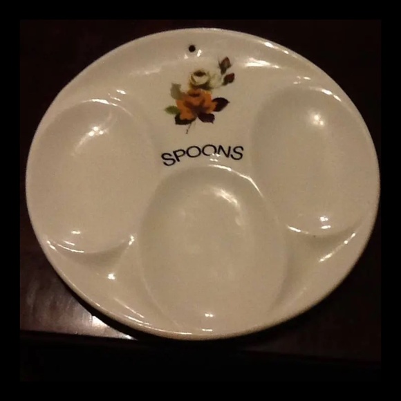 COPY - A vintage Royal Winton triple spoon rest , made in England- collectible-… - Picture 1 of 6